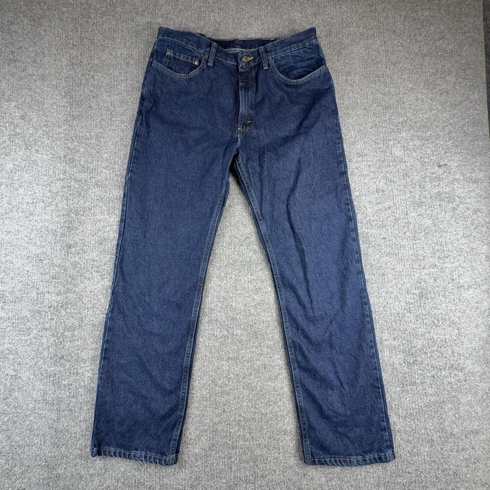 Wrangler Jeans Mens 36x32 Blue Medium Wash Denim Regular Straight Leg 96501MR